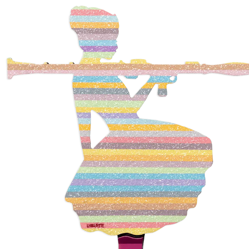 Bazooka Jo Mini- Pastel & Diamond Dust - Original Wall Sculpture - SOLD by artist Lhouette - Wyecliffe Galleries