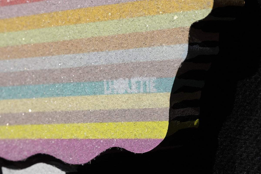 Bazooka Jo Miniature - Pastel with Diamond Dust - Original Wall Sculpture - SOLD by artist Lhouette - Wyecliffe Galleries