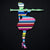 Bazooka Jo Miniature - Striped Lhouette Loose