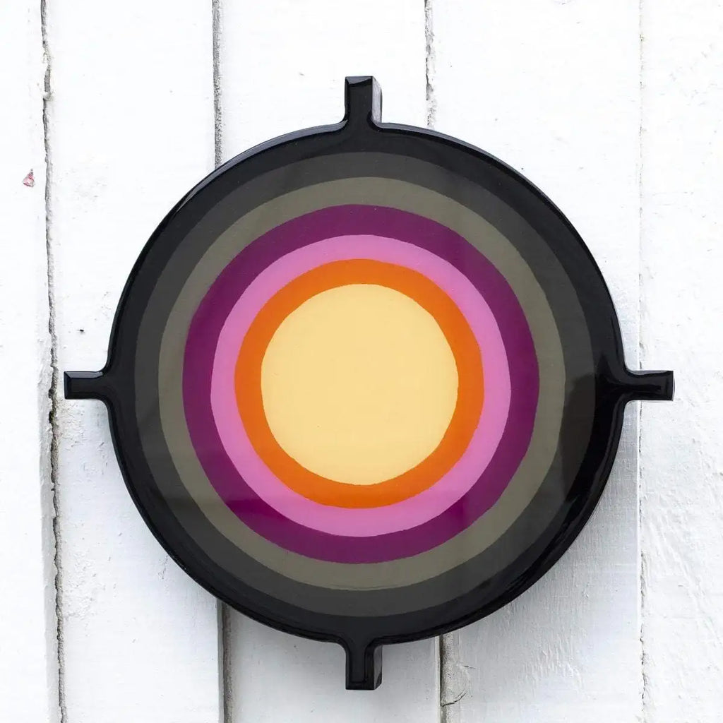 Bazooka Jo Miniature Striped Tights - Original Wall Sculpture - SOLD by artist Lhouette - Wyecliffe Galleries