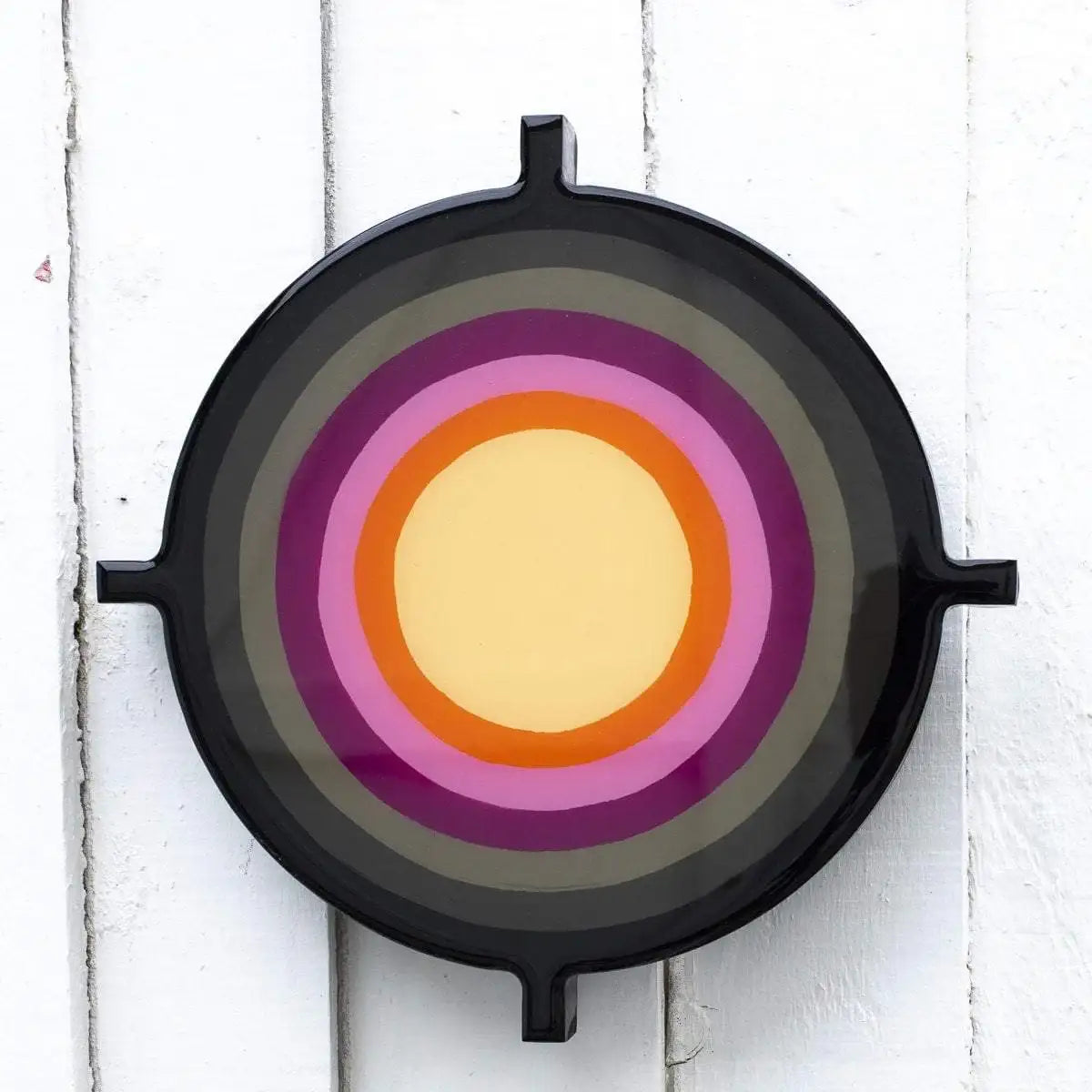 Bazooka Jo Miniature Striped Tights - Original Wall Sculpture - SOLD by artist Lhouette - Wyecliffe Galleries