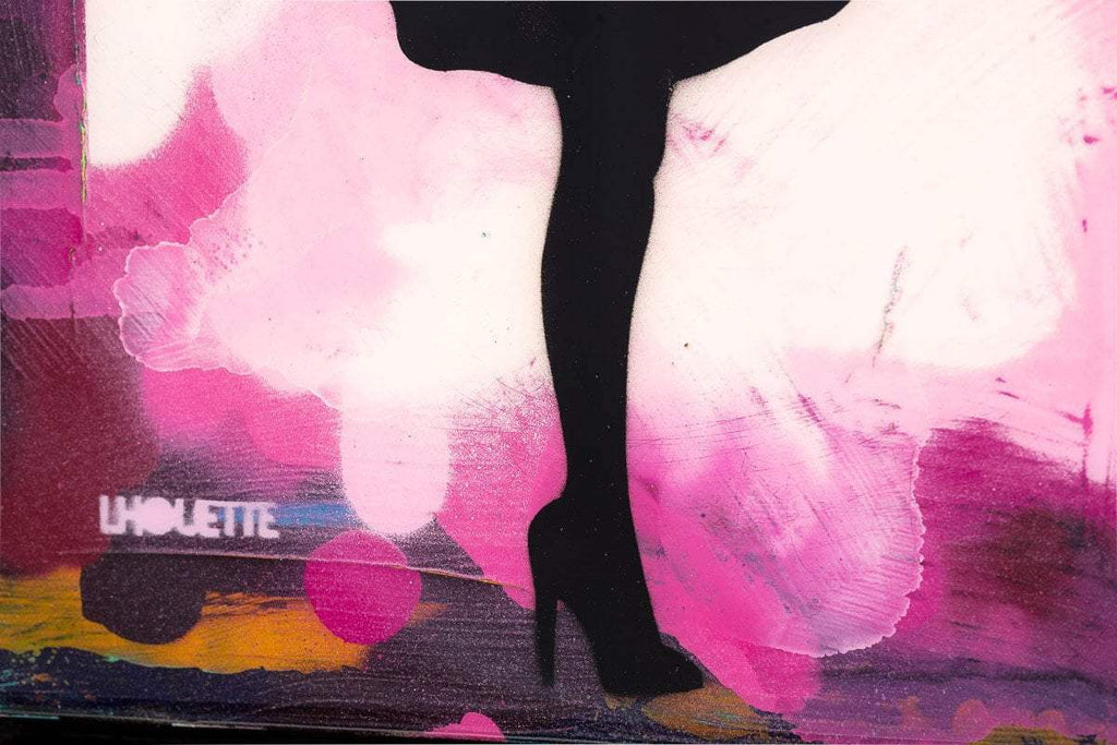 Bazooka Jo Mixer (Cherry Blossom Pink) - Original - SOLD by artist Lhouette - Wyecliffe Galleries