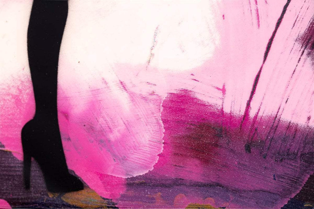 Bazooka Jo Mixer (Cherry Blossom Pink) - Original - SOLD by artist Lhouette - Wyecliffe Galleries