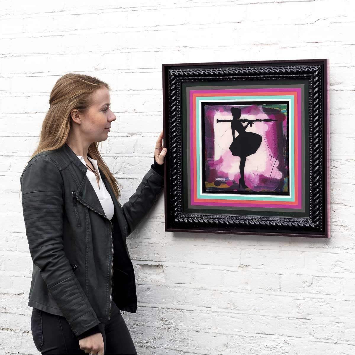 Bazooka Jo Mixer (Cherry Blossom Pink) - Original - SOLD by artist Lhouette - Wyecliffe Galleries