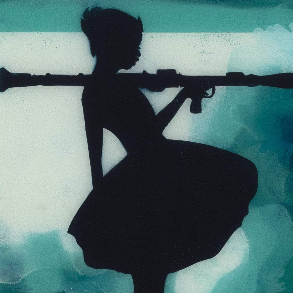 Bazooka Jo Mixer - Green - SOLD by artist Lhouette - Wyecliffe Galleries