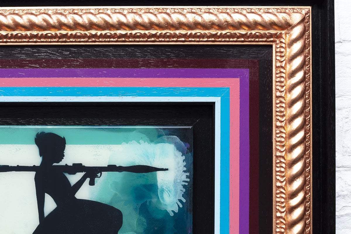 Bazooka Jo Mixer - Green - SOLD by artist Lhouette - Wyecliffe Galleries