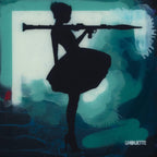 Bazooka Jo Mixer - Green - SOLD by artist Lhouette - Wyecliffe Galleries