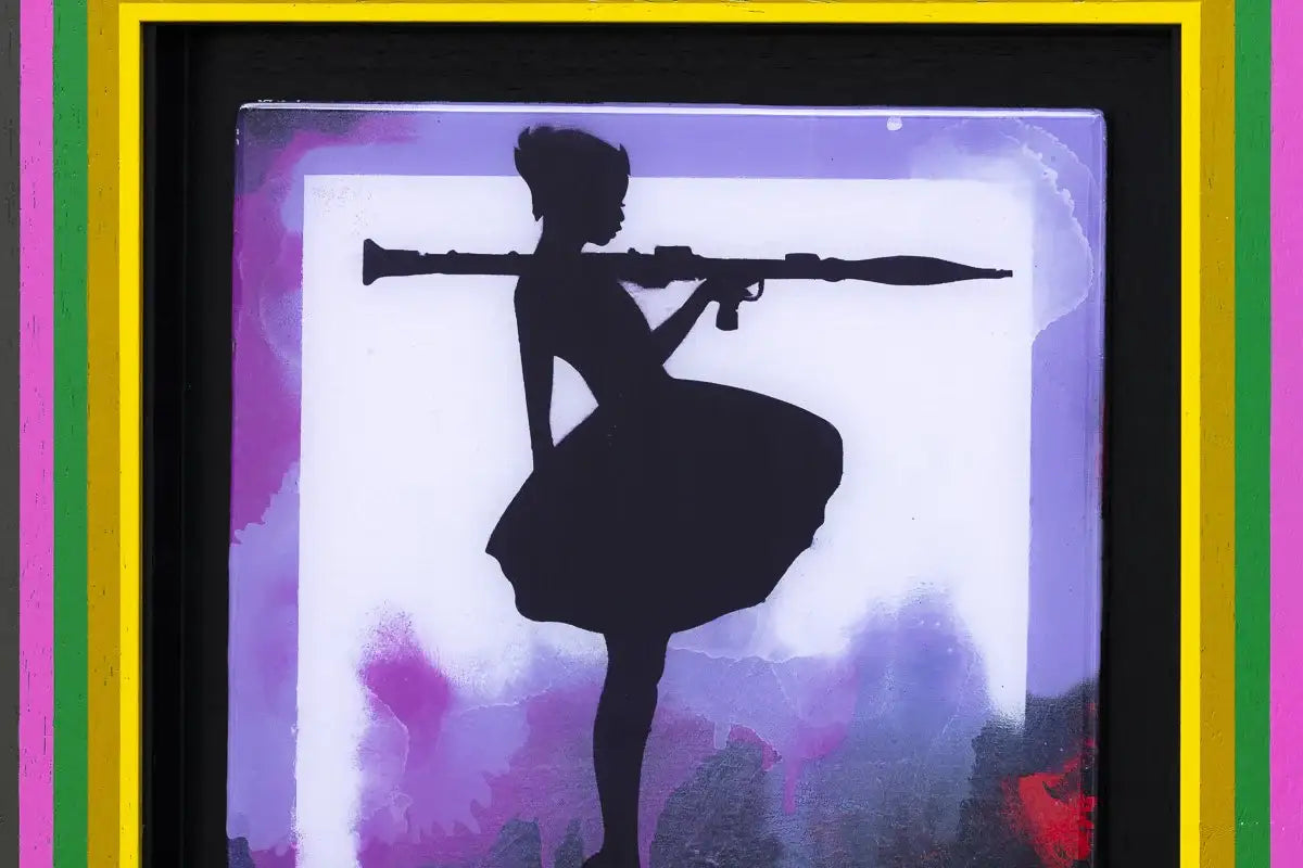 Bazooka Jo Mixer - Purple - SOLD by artist Lhouette - Wyecliffe Galleries