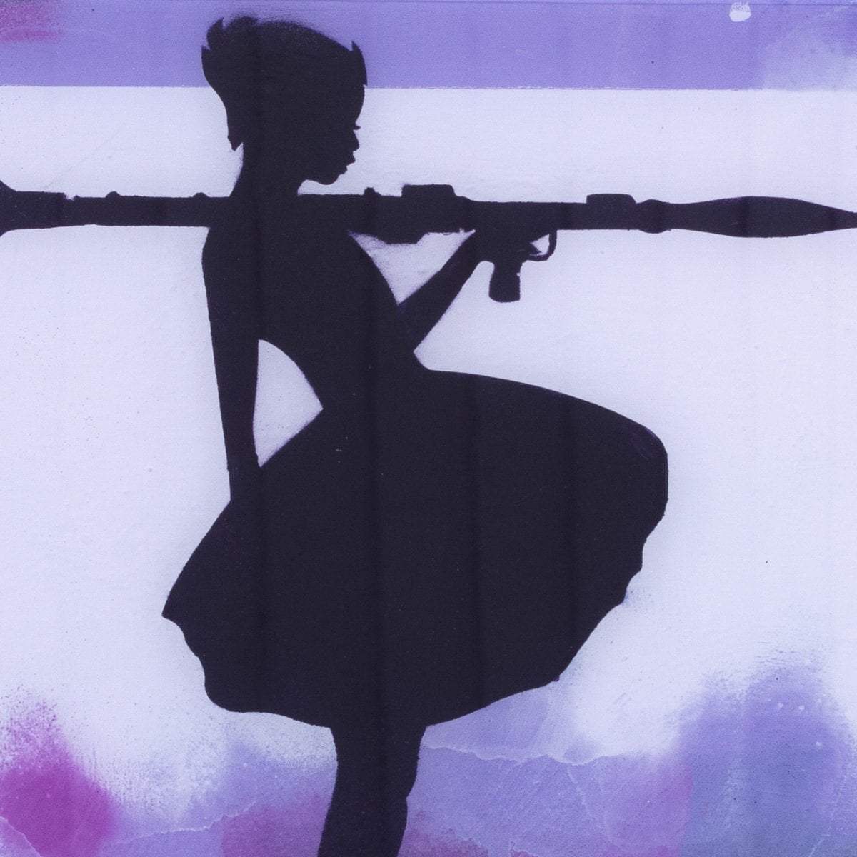 Bazooka Jo Mixer - Purple - SOLD by artist Lhouette - Wyecliffe Galleries