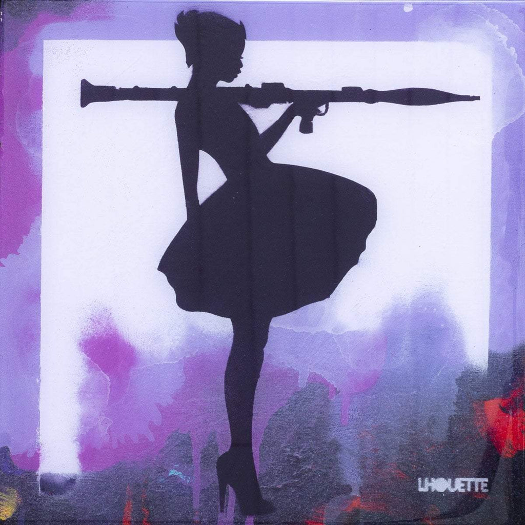 Bazooka Jo Mixer - Purple - SOLD by artist Lhouette - Wyecliffe Galleries