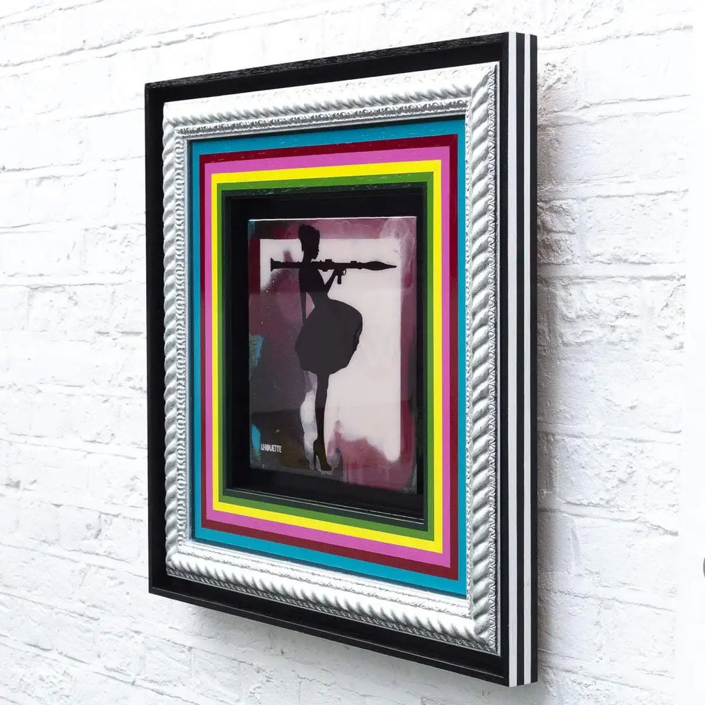 Bazooka Jo Mixer - Pink Original - SOLD by artist Lhouette - Wyecliffe Galleries