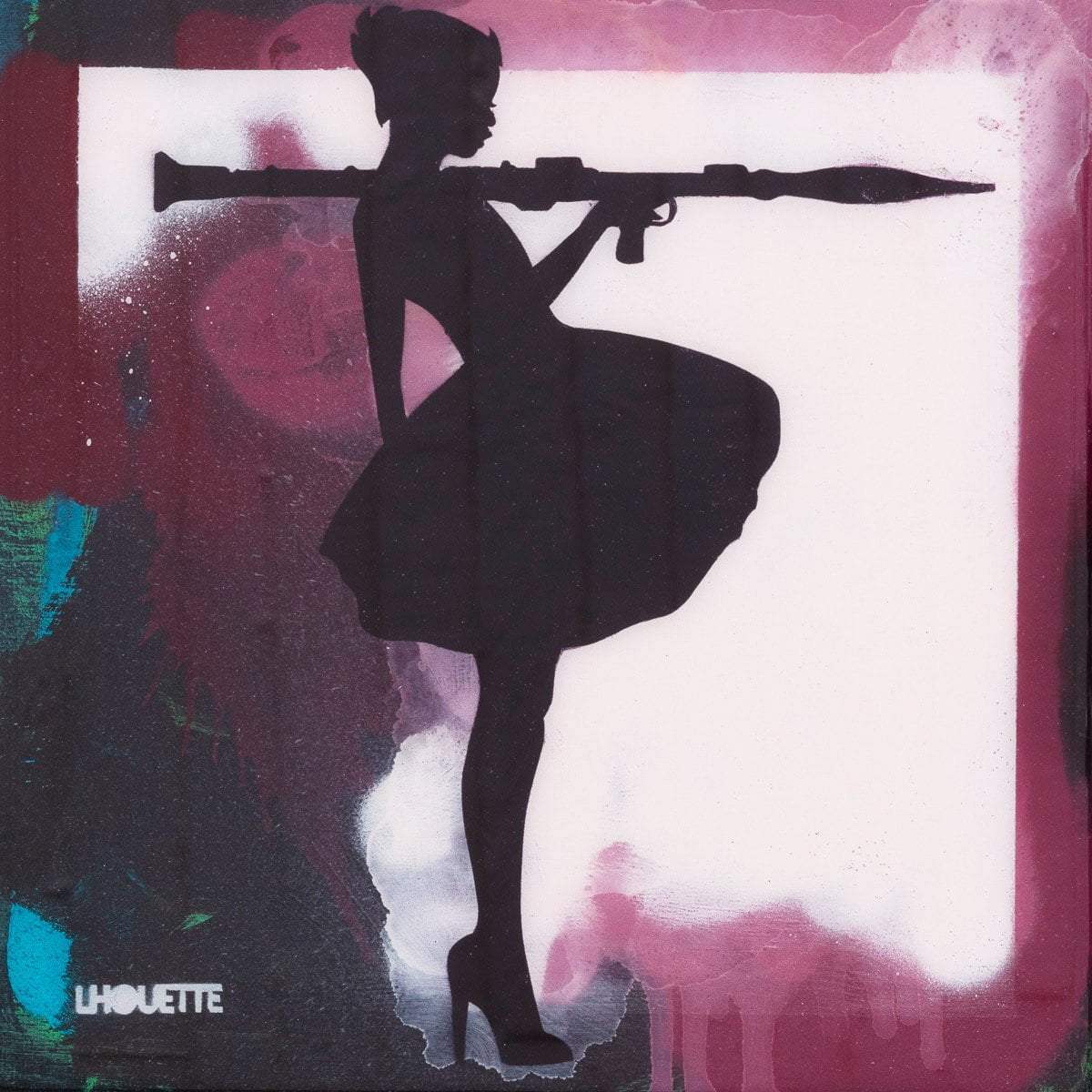 Bazooka Jo Mixer - Pink Original - SOLD by artist Lhouette - Wyecliffe Galleries