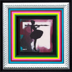 Bazooka Jo Mixer - Pink Original - SOLD by artist Lhouette - Wyecliffe Galleries