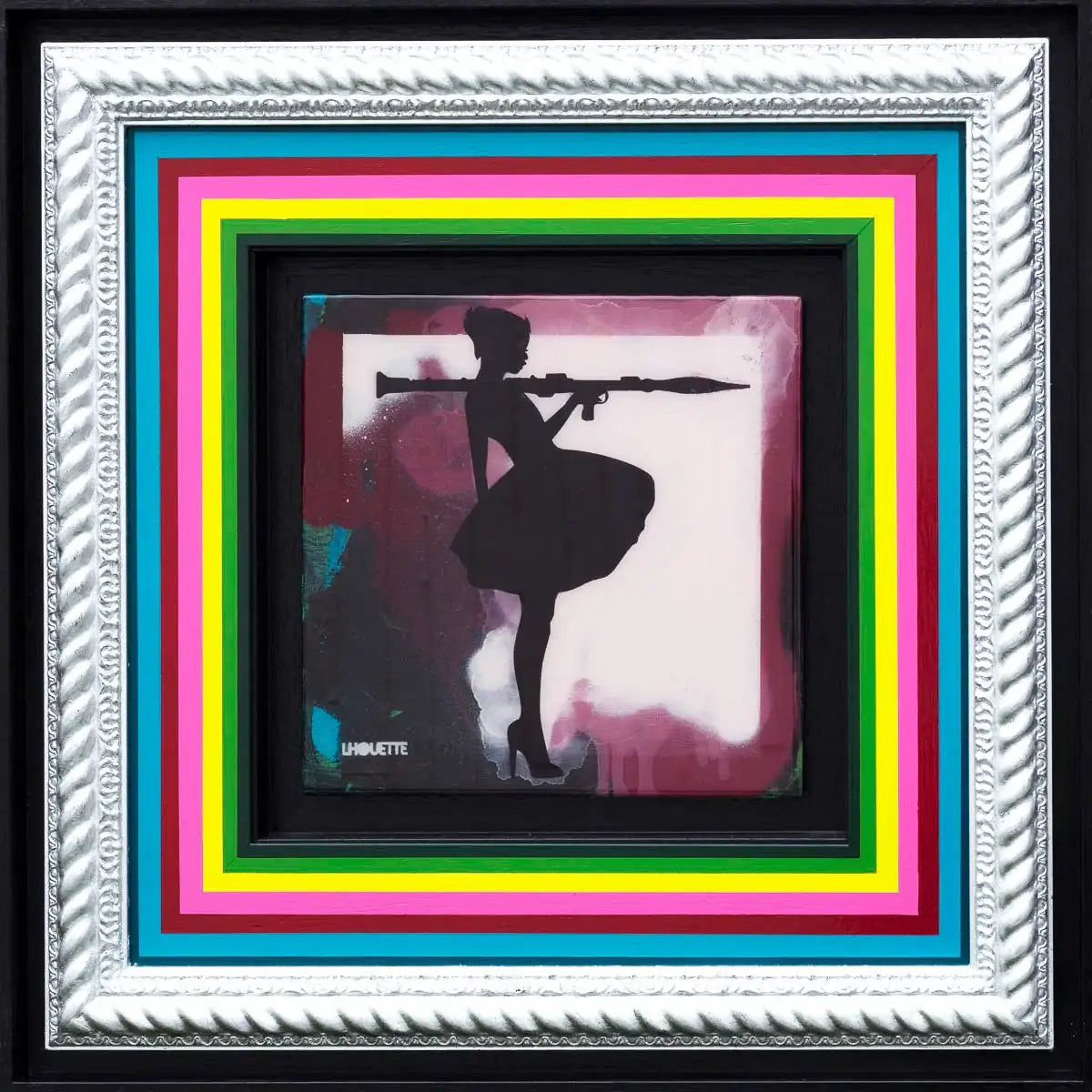 Bazooka Jo Mixer - Pink Original - SOLD by artist Lhouette - Wyecliffe Galleries