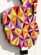 Bazooka Jo - Pink Geometric ( Gloss Resin ) - Original Wall Sculpture - SOLD by artist Lhouette - Wyecliffe Galleries