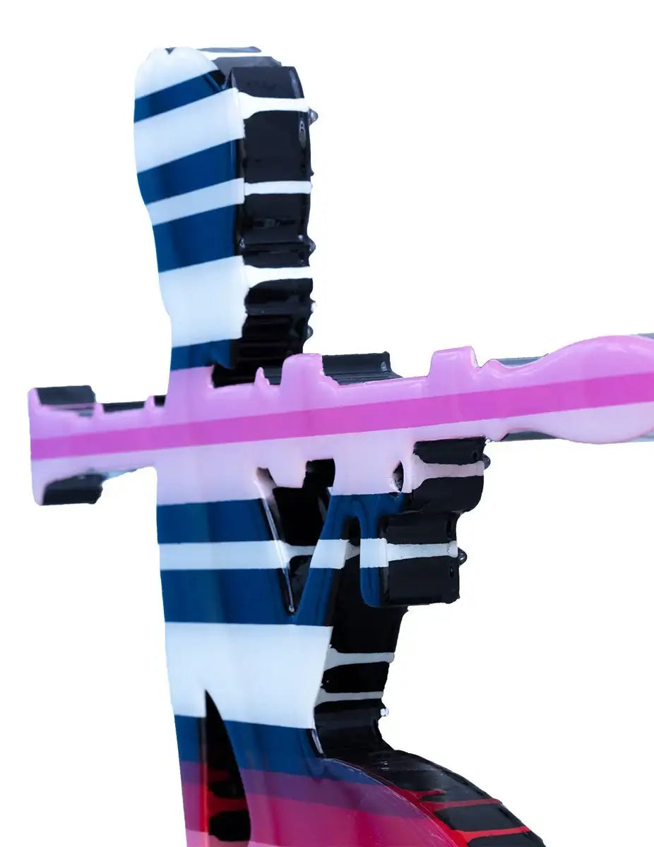 Bazooka Jo Rainbow Miniature - Original Wall Sculpture - SOLD by artist Lhouette - Wyecliffe Galleries