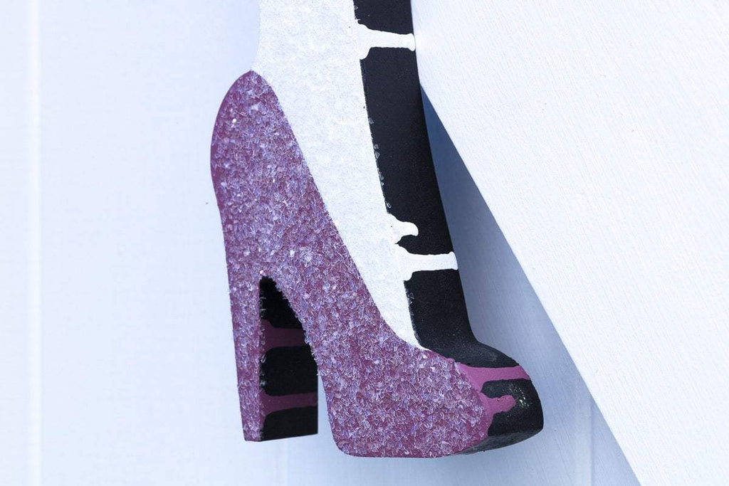 Bazooka Jo Rainbow Miniature - Original Wall Sculpture - SOLD by artist Lhouette - Wyecliffe Galleries