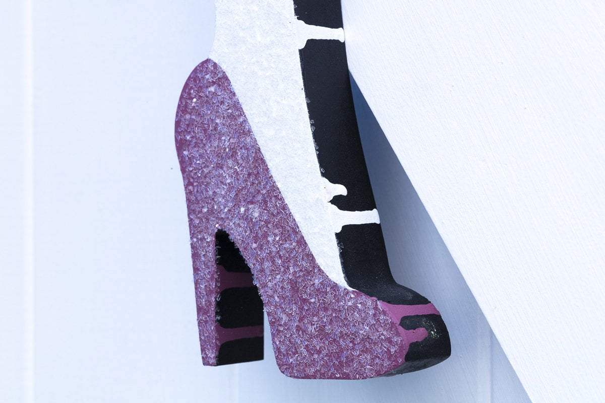 Bazooka Jo Rainbow Miniature - Original Wall Sculpture - SOLD by artist Lhouette - Wyecliffe Galleries