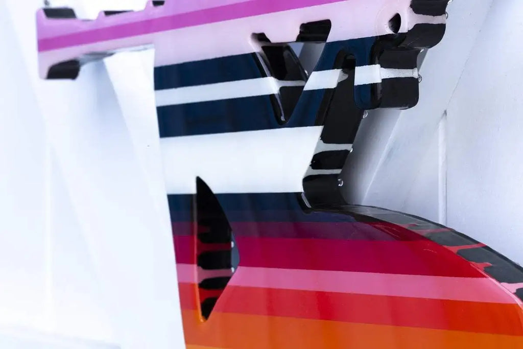 Bazooka Jo Rainbow Miniature - Original Wall Sculpture - SOLD by artist Lhouette - Wyecliffe Galleries