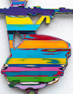 Bazooka Jo - Scratched Back Framed Sculpture - Original - SOLD by artist Lhouette - Wyecliffe Galleries