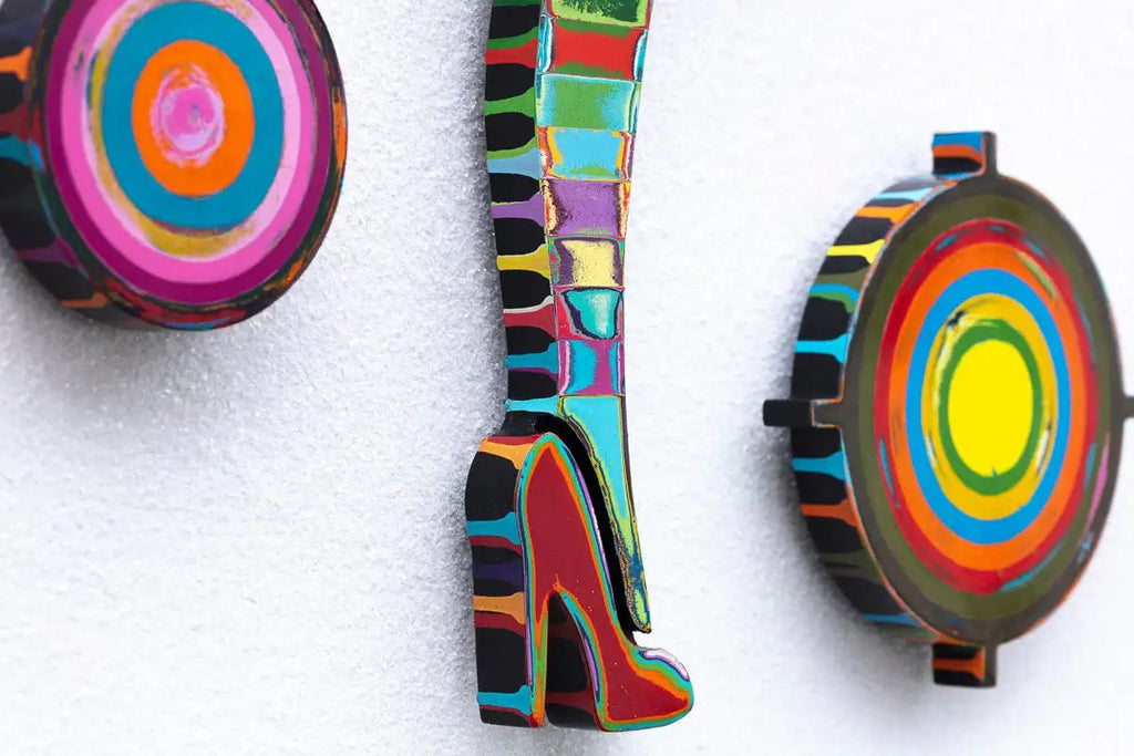 Bazooka Jo - Scratched Back Framed Sculpture - Original - SOLD by artist Lhouette - Wyecliffe Galleries