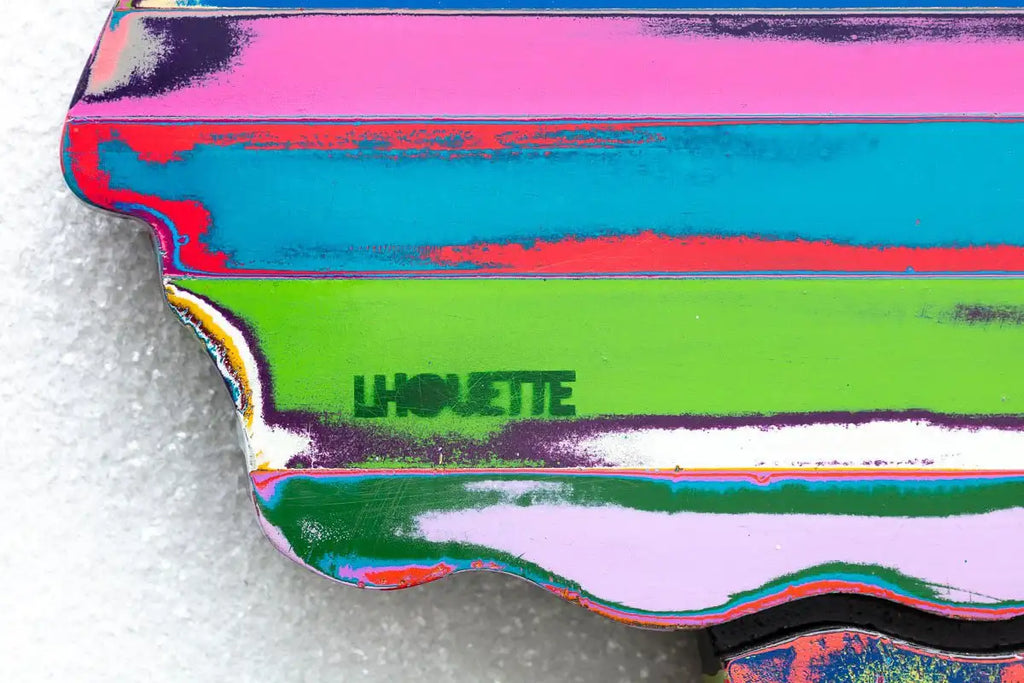 Bazooka Jo - Scratched Back Framed Sculpture - Original - SOLD by artist Lhouette - Wyecliffe Galleries