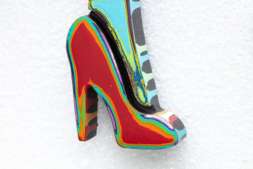 Bazooka Jo - Scratched Back Framed Sculpture - Original - SOLD by artist Lhouette - Wyecliffe Galleries