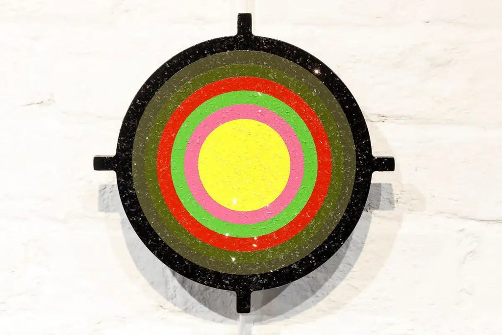 Bazooka Jo Striped - 2 piece Mini Wall Sculpture - Original - SOLD by artist Lhouette - Wyecliffe Galleries