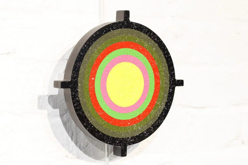 Bazooka Jo Striped - 2 piece Mini Wall Sculpture - Original - SOLD by artist Lhouette - Wyecliffe Galleries