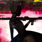 Bazooka Jo XL Mixer Lychee - Original - SOLD by artist Lhouette - Wyecliffe Galleries