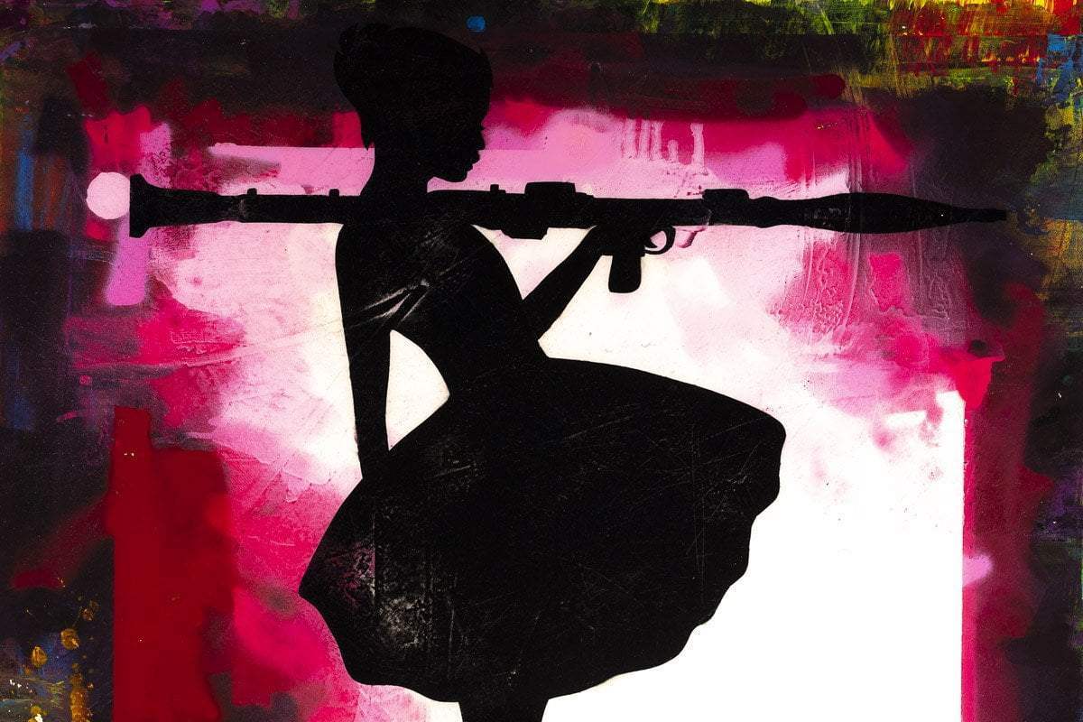 Bazooka Jo XL Mixer Lychee - Original - SOLD by artist Lhouette - Wyecliffe Galleries