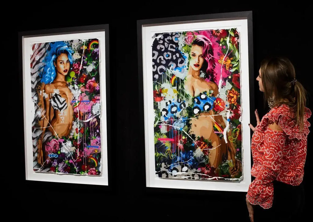 Beautiful Species, Blue - Boutique Edition by artist Lhouette - Wyecliffe Galleries