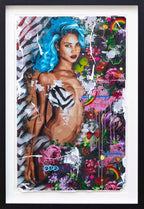 Beautiful Species, Blue - Boutique Edition by artist Lhouette - Wyecliffe Galleries