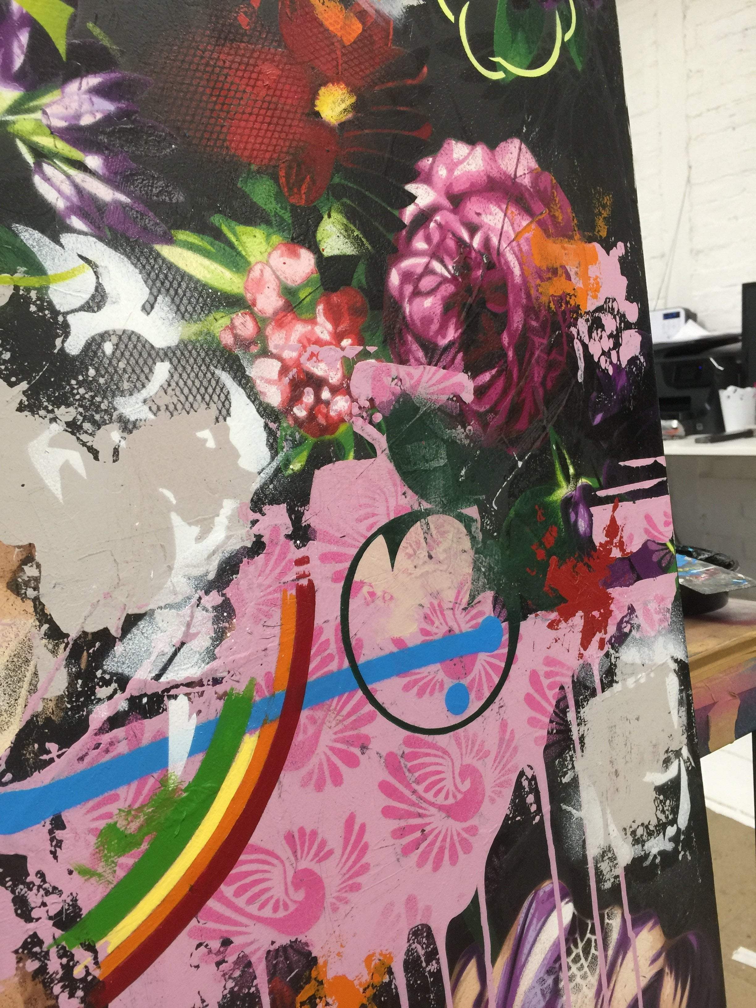 Beautiful Species - Blue - Original - SOLD by artist Lhouette - Wyecliffe Galleries