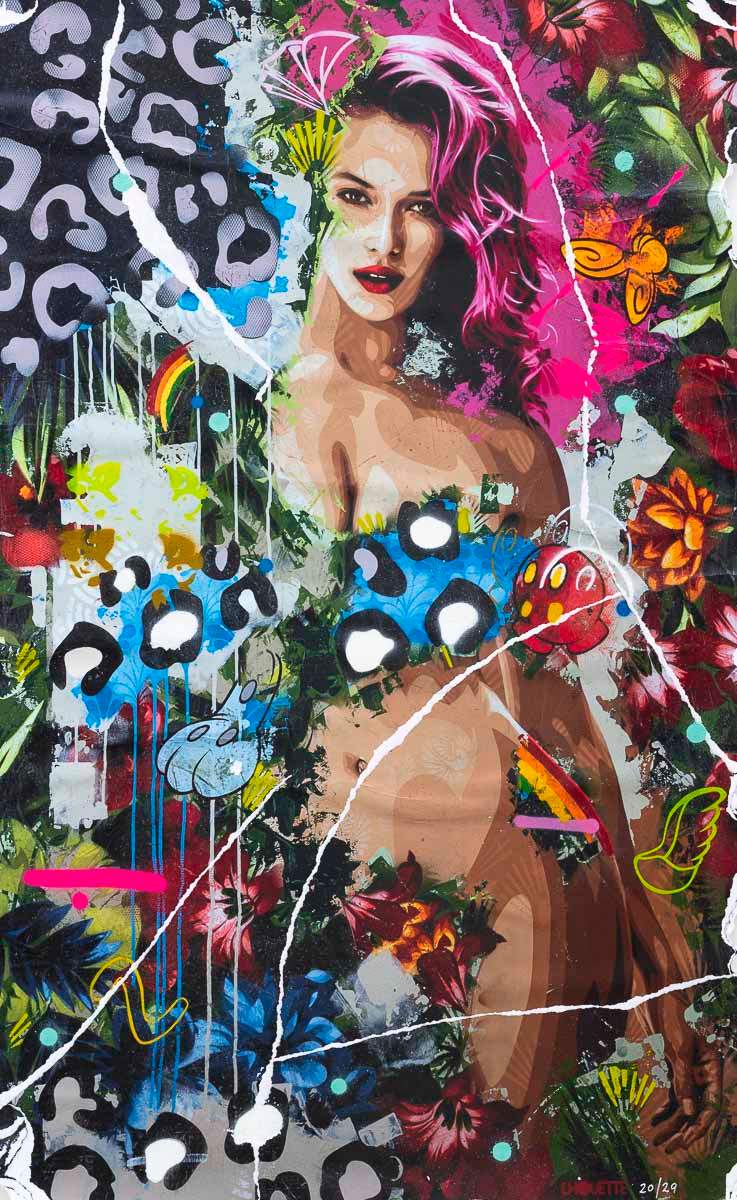 Beautiful Species, Pink - Boutique Edition by artist Lhouette - Wyecliffe Galleries