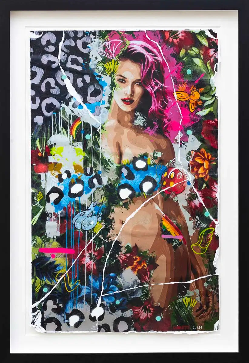 Beautiful Species, Pink - Boutique Edition by artist Lhouette - Wyecliffe Galleries