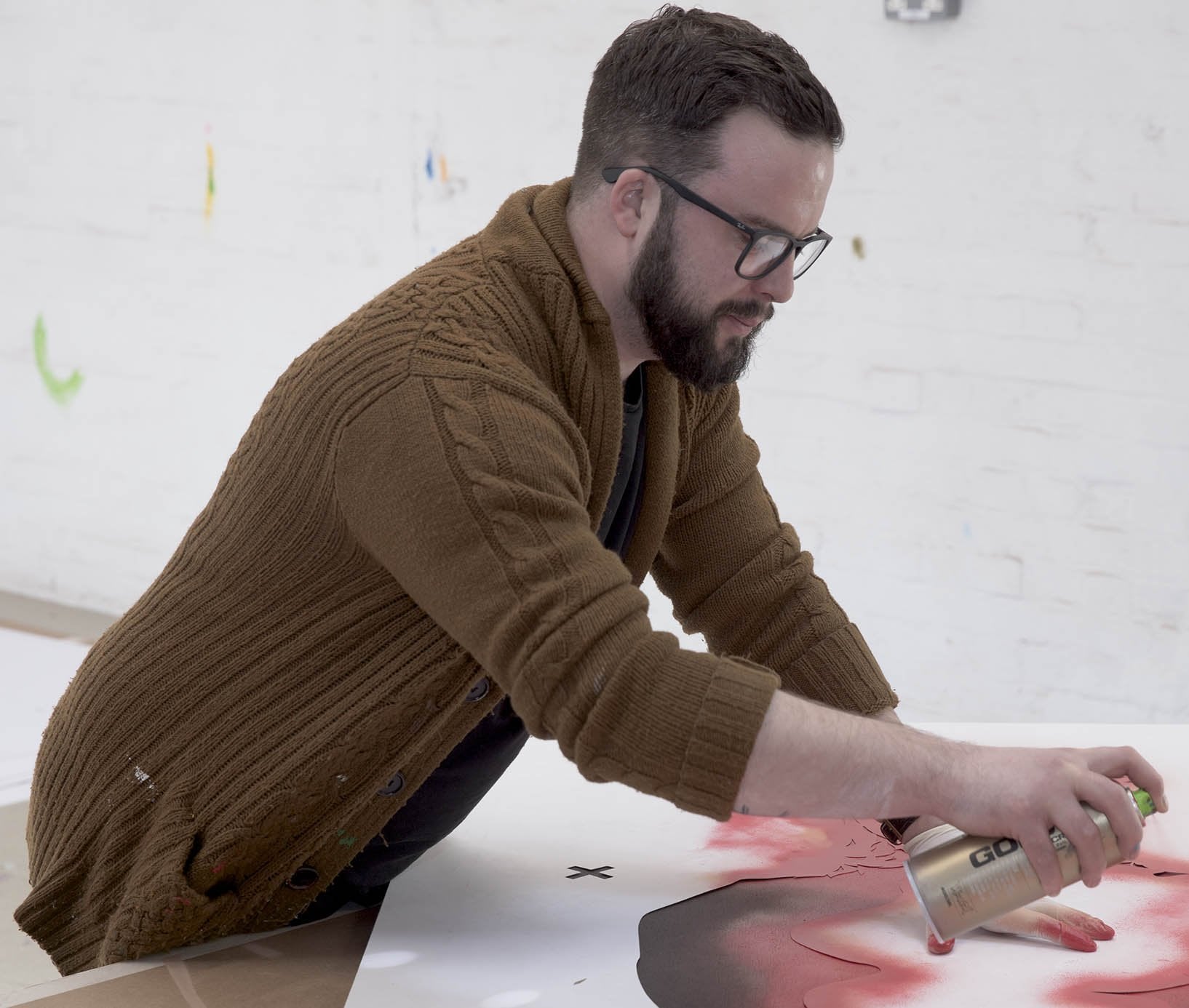 Beautiful Species - Pink - Original - SOLD by artist Lhouette - Wyecliffe Galleries