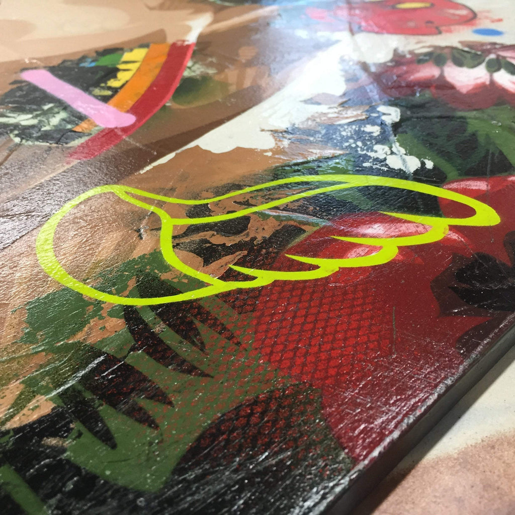 Beautiful Species - Pink - Original - SOLD by artist Lhouette - Wyecliffe Galleries