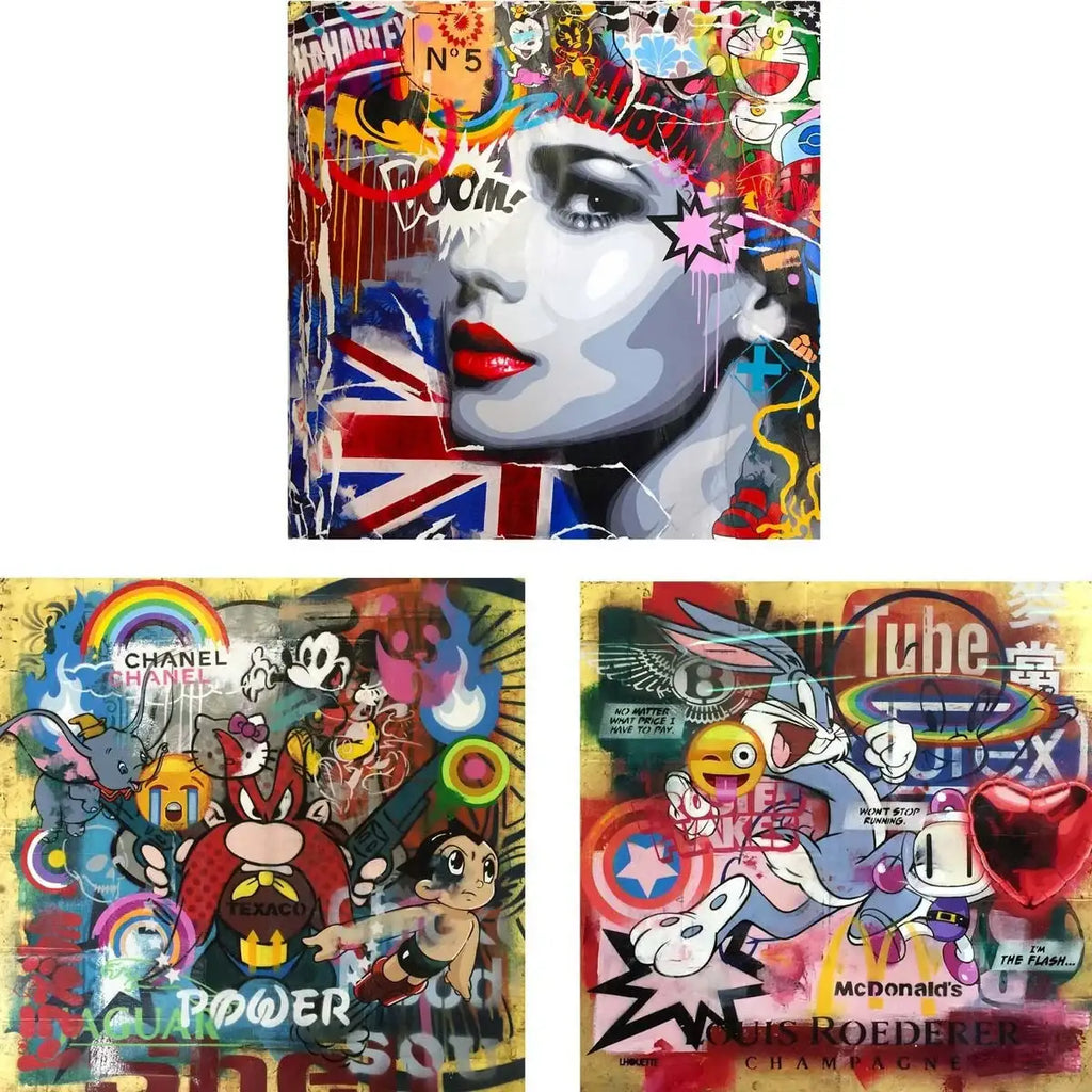 Bentley, Texaco & Mad Bomb, Artist Proof Set - SOLD by artist Lhouette - Wyecliffe Galleries