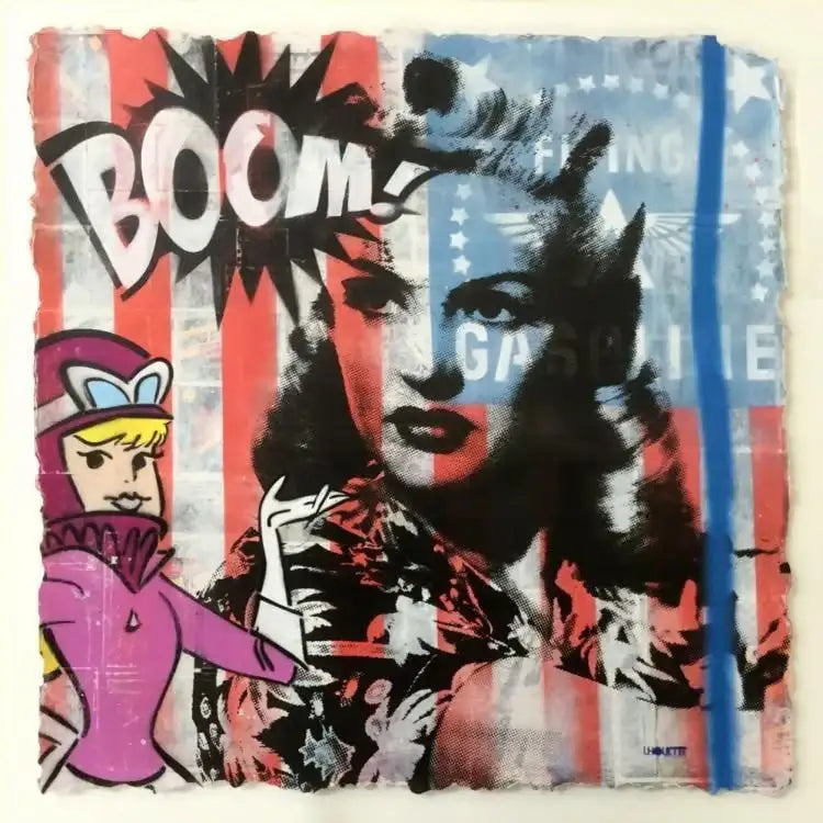 Boom! Betty - Edition - SOLD by artist Lhouette - Wyecliffe Galleries