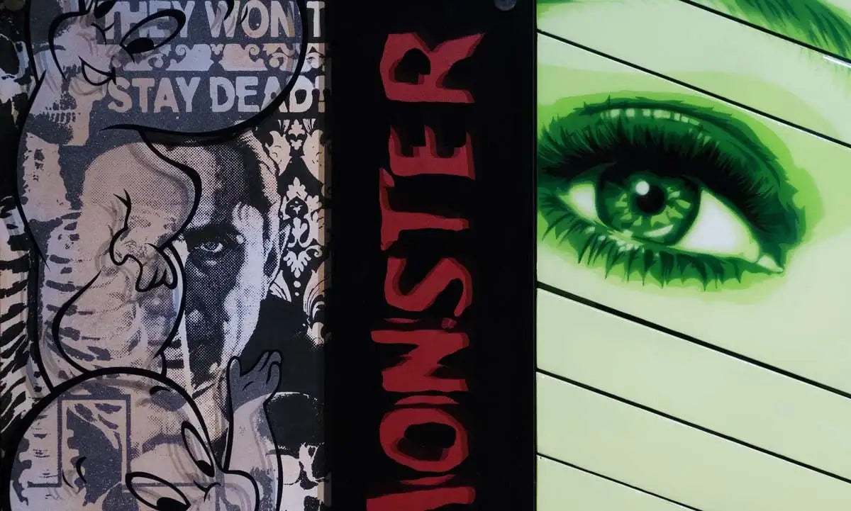 Bride of the Monster - Video Heaven - Original - SOLD by artist Lhouette - Wyecliffe Galleries