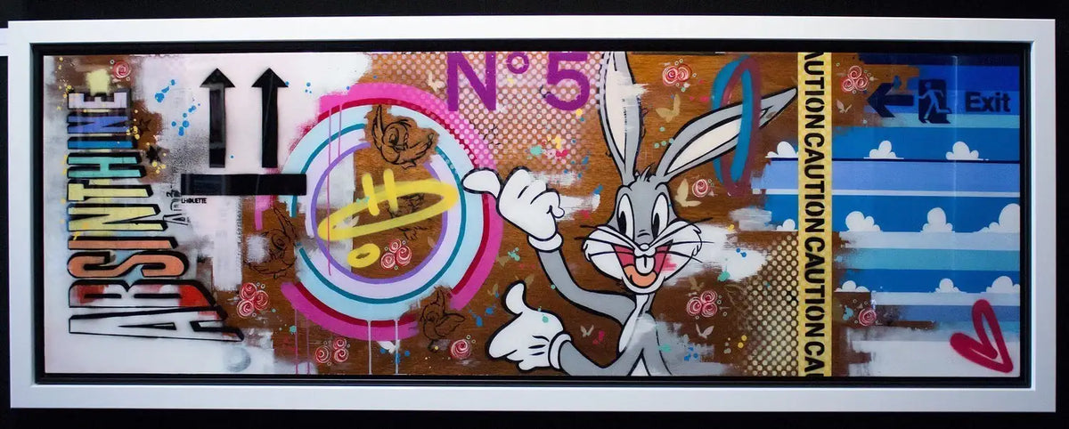 Bugs Bunny Pop Collage - Original - SOLD by artist Lhouette - Wyecliffe Galleries
