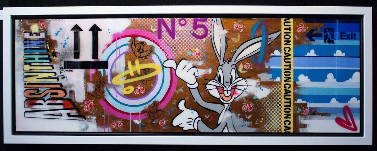 Bugs Bunny Pop Collage - Original - SOLD Lhouette Bugs Bunny Pop Collage - Original - SOLD