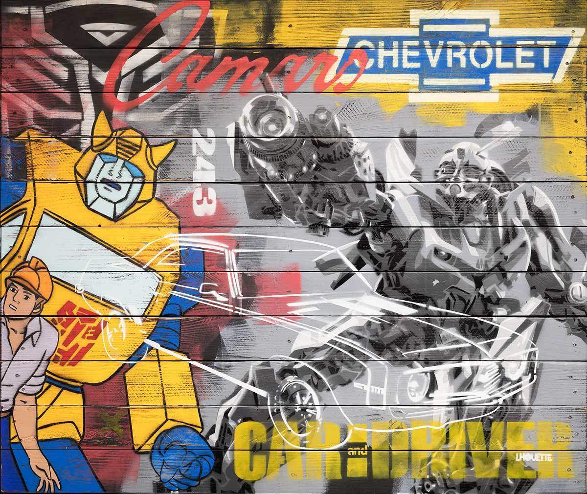 Bumblebee - Original - SOLD by artist Lhouette - Wyecliffe Galleries