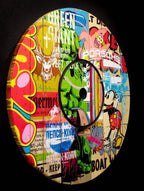 Cable Drum - Hulk - Original - SOLD by artist Lhouette - Wyecliffe Galleries