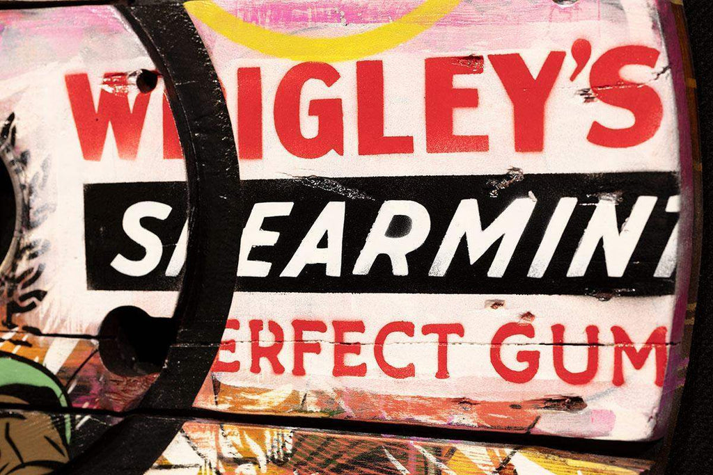 Cable Drum - Martyrdom - Original - SOLD by artist Lhouette - Wyecliffe Galleries