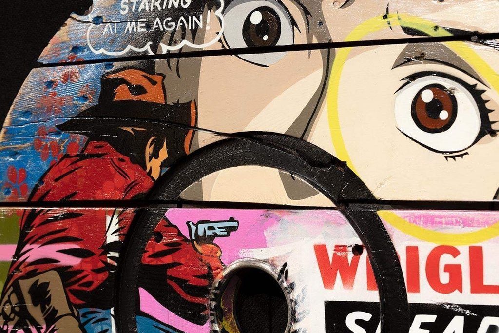 Cable Drum - Martyrdom - Original - SOLD by artist Lhouette - Wyecliffe Galleries