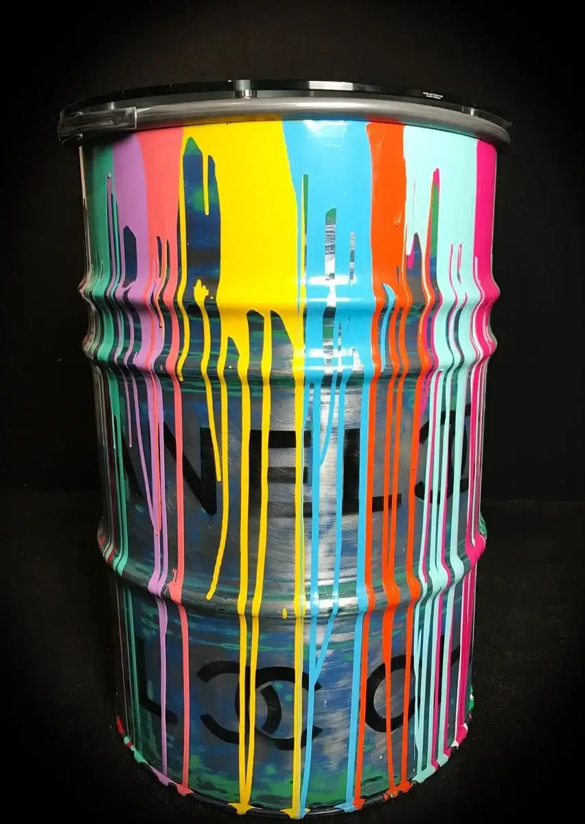 Chanel Oil Drum Bar Table - SOLD by artist Lhouette - Wyecliffe Galleries