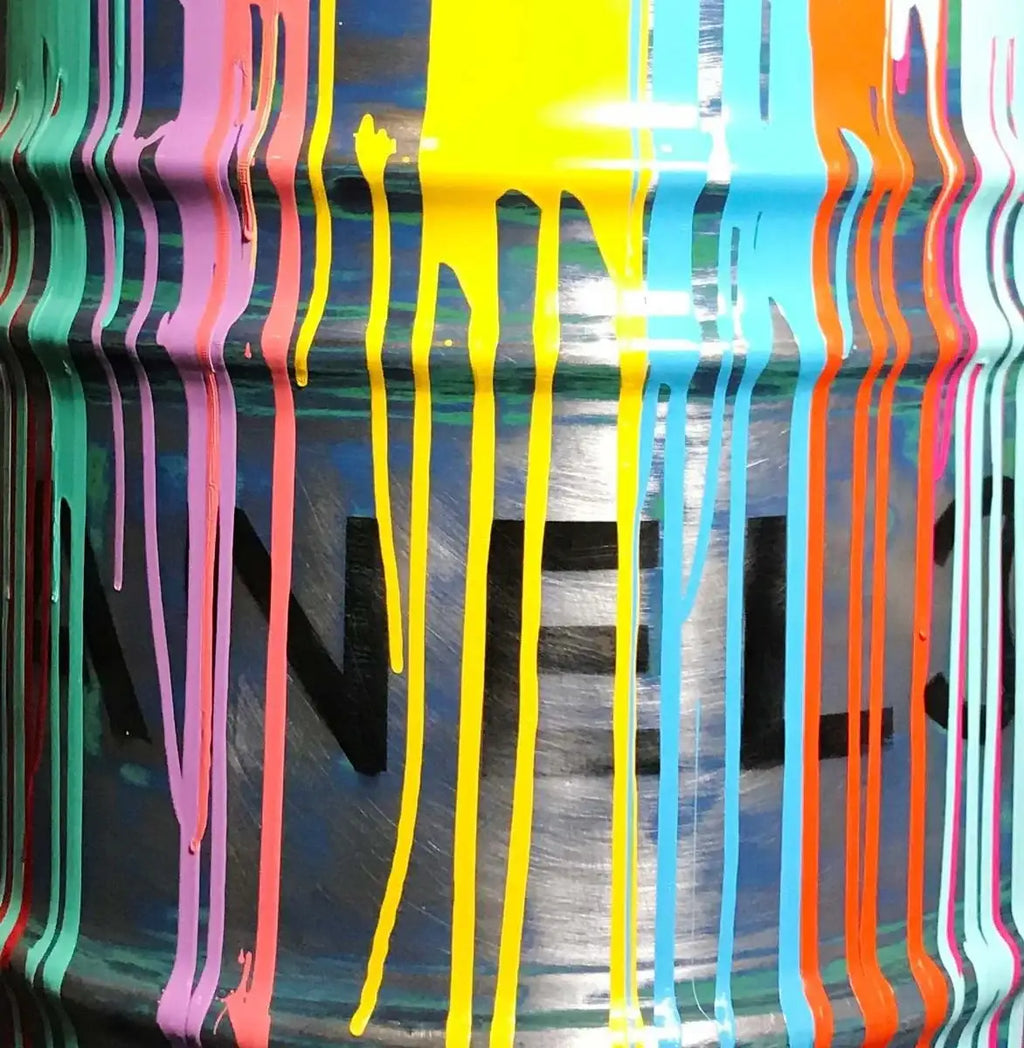 Chanel Oil Drum Bar Table - SOLD by artist Lhouette - Wyecliffe Galleries