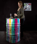 Chanel Oil Drum Bar Table - SOLD by artist Lhouette - Wyecliffe Galleries